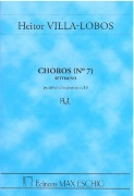 Choros No. 7 : For Flute, Oboe, Clarinet, Sax, Bassoon, Violin, Cello and Gong.