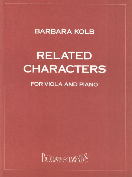 Related Characters : For Viola and Piano.
