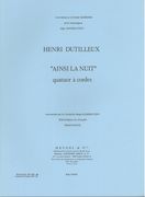 Ainsi la Nuit : Pour Quatuor A Cordes (1976).