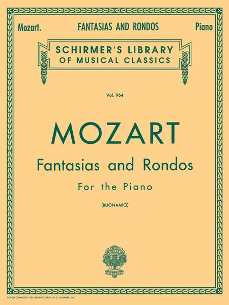 Fantasias and Rondos : For Piano.