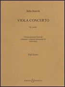 Concerto, Op. Posth. : For Viola and Piano / Ed. by Tibor Serly.