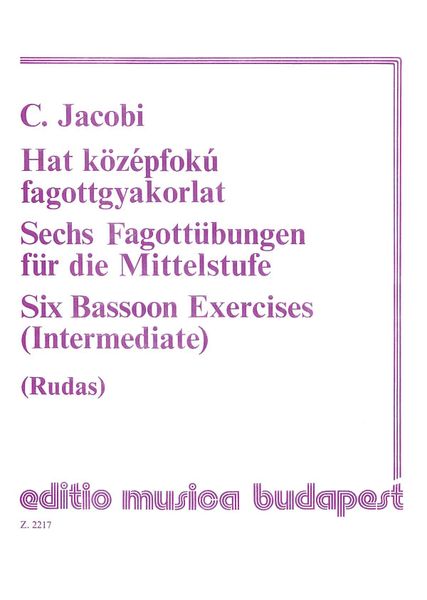 Six Bassoon Exercises.