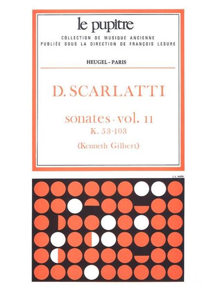 Sonatas For Clavier, Vol. 2, Lp 32 K53-103 (Ed. By Kenneth Gilbert).
