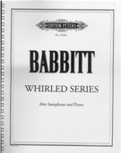 Whirled Series : For Alto Saxophone and Piano.