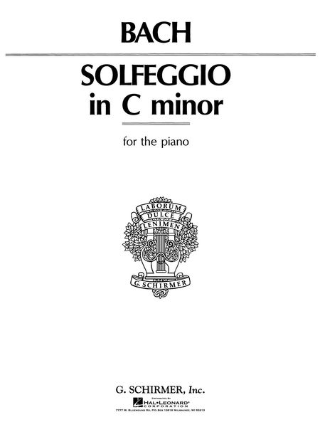 Solfegietto In C Minor : For Piano.