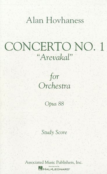 Concerto No. 1, Op. 88 (Arvakal) : For Orchestra.
