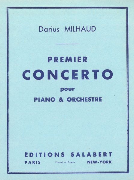 Concerto No. 1, Op. 127 : For Piano & Orchestra.